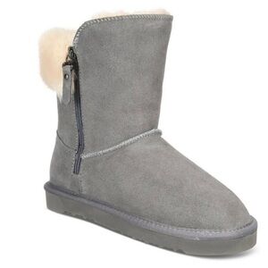 NIB Style & Co Maevee Faux Fur Lined Suede Booties